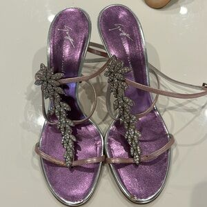 Giuseppe Zanotti Women's Purple and Silver sandals